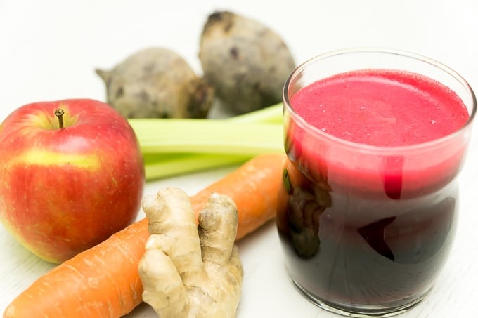 Ruby Red Beet Juice with Ginger