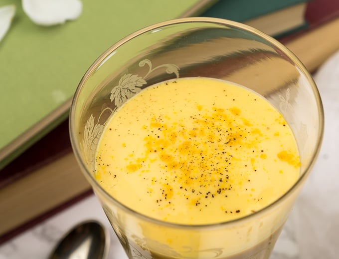 Vegan Mango Lassi With Turmeric