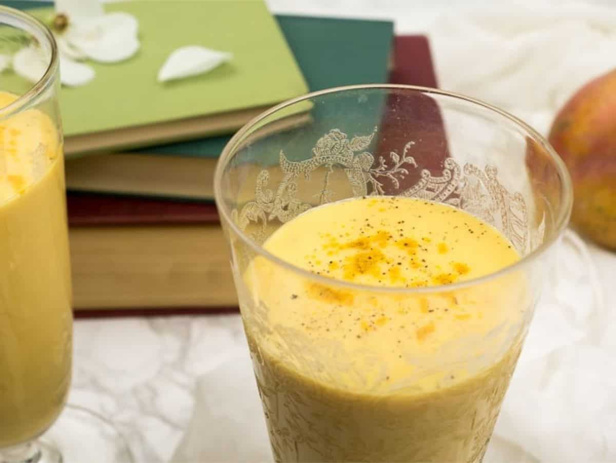 healthy mango lassi