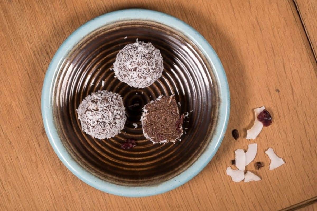 wholesome chocolate truffles made with mainly unprocessed ingredients