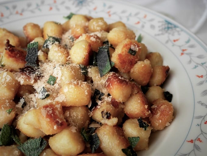 Lemony Gnocchi with sage