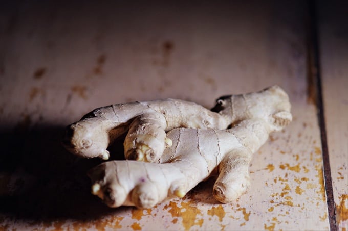 Fresh ginger root, perfect for making ginger tea