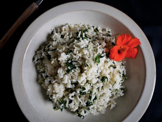 swiss chard recipe with rice