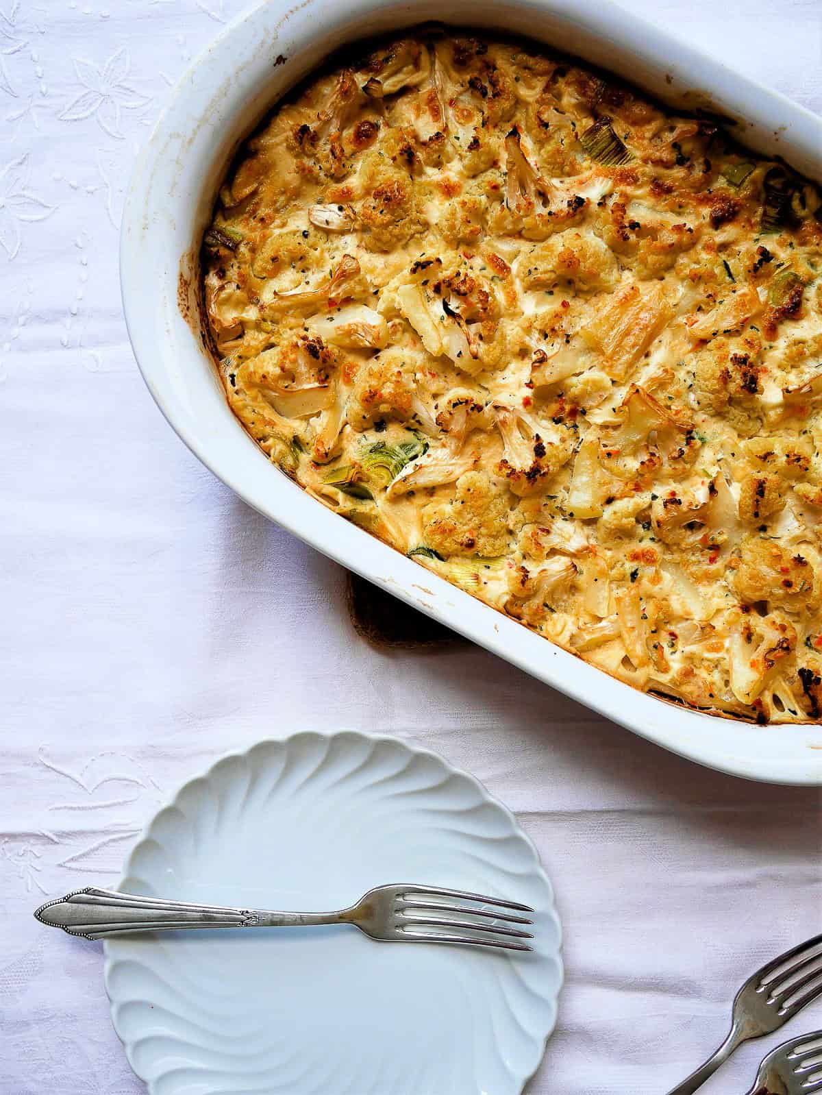 leek and cauliflower bake recipe