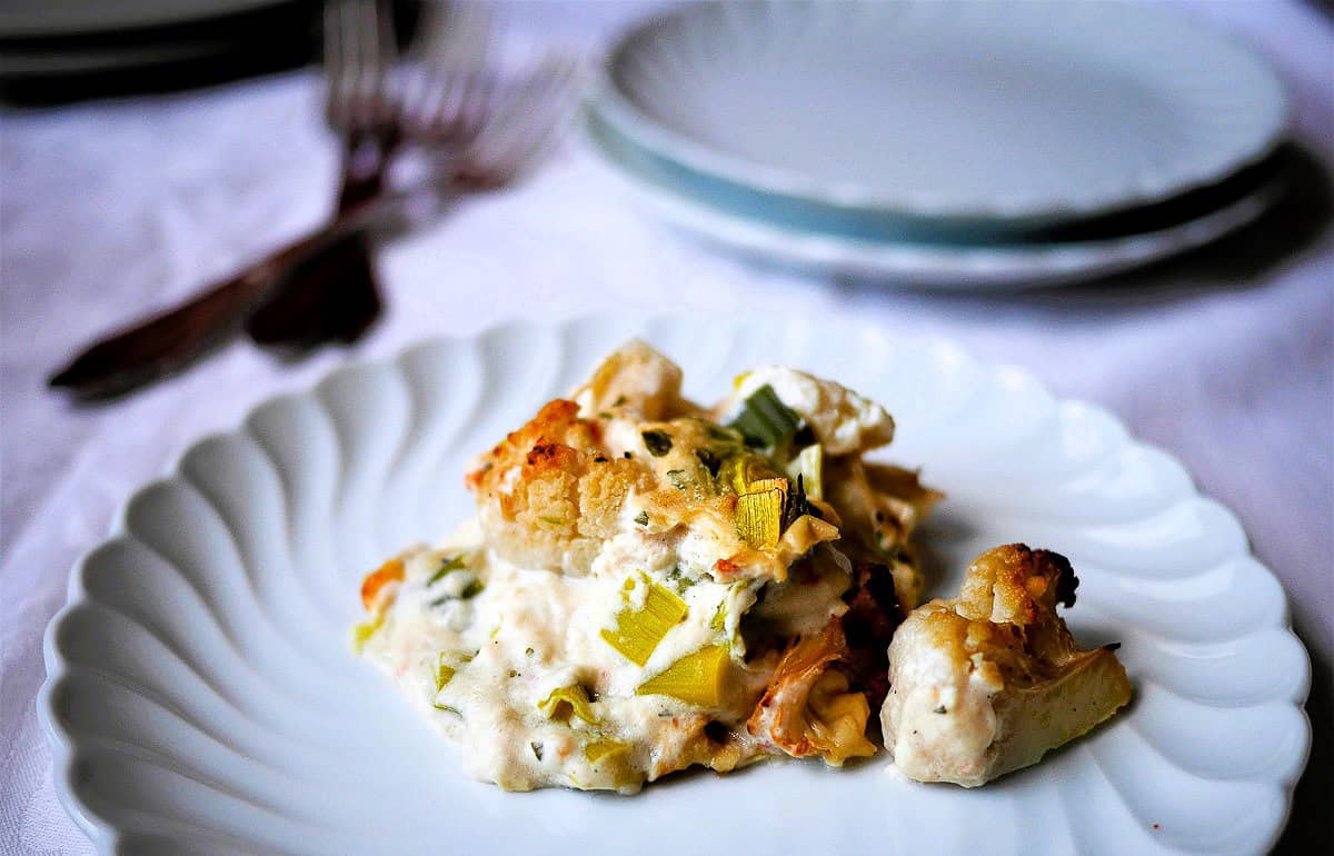 leek and cauliflower bake recipe