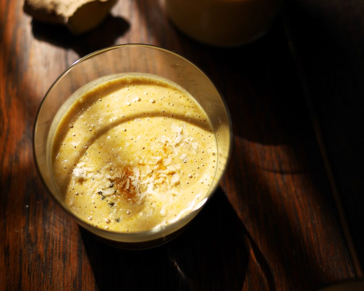 coconut smoothie with turmeric