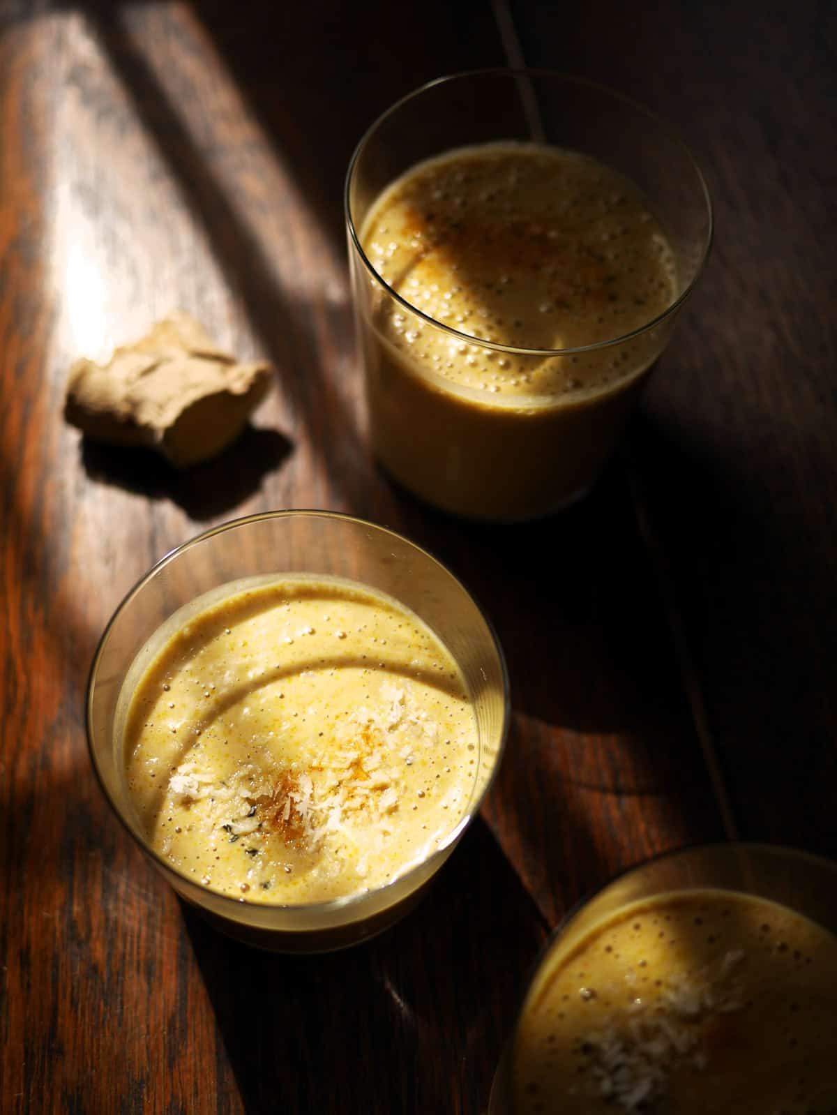 coconut smoothie with turmeric