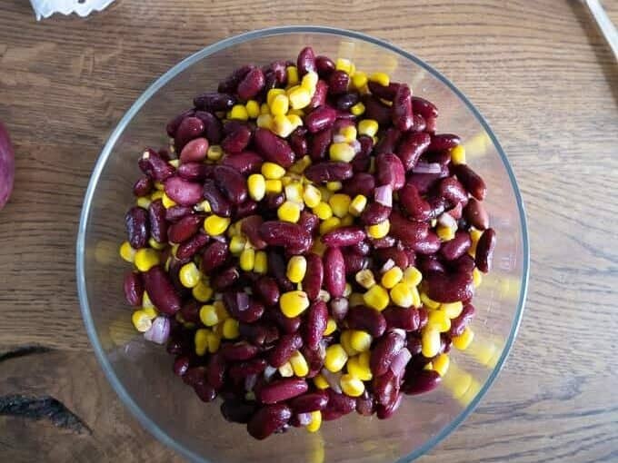 Red kidney beans and red beans can be swapped in a bean salad