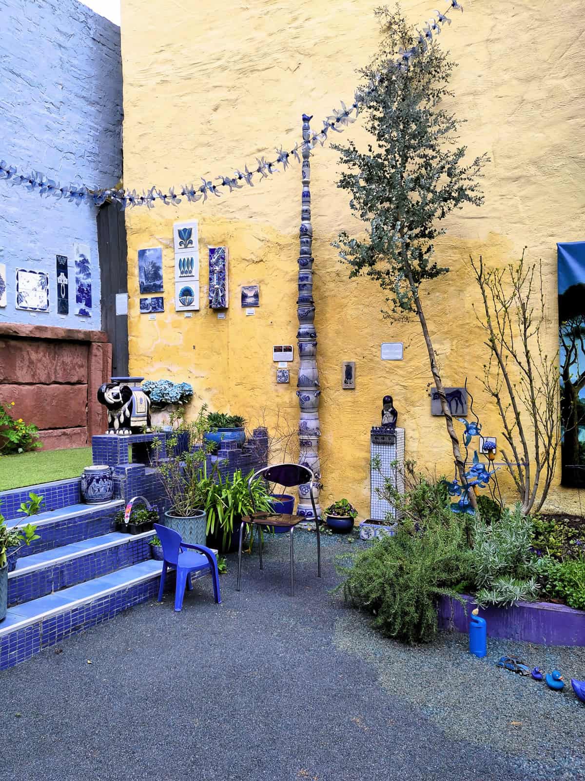 Courtyard of the Museum Blau in Schwetzingen