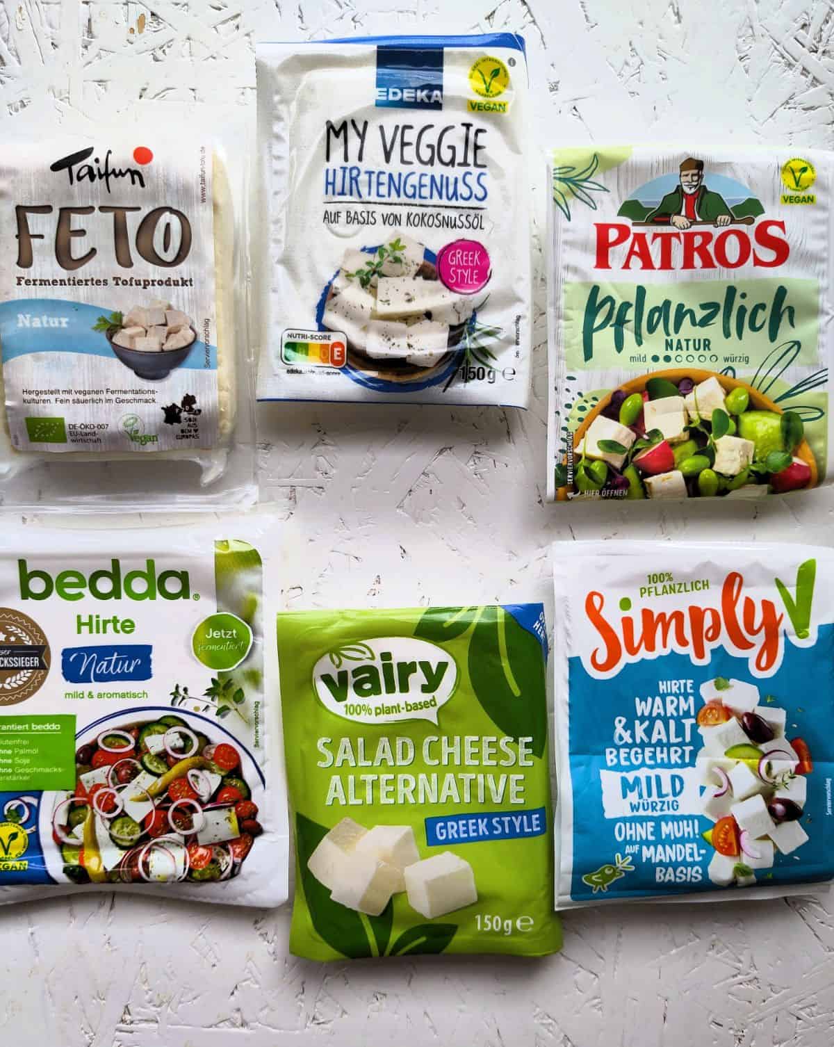 dairy free feta cheese from German supermarkets